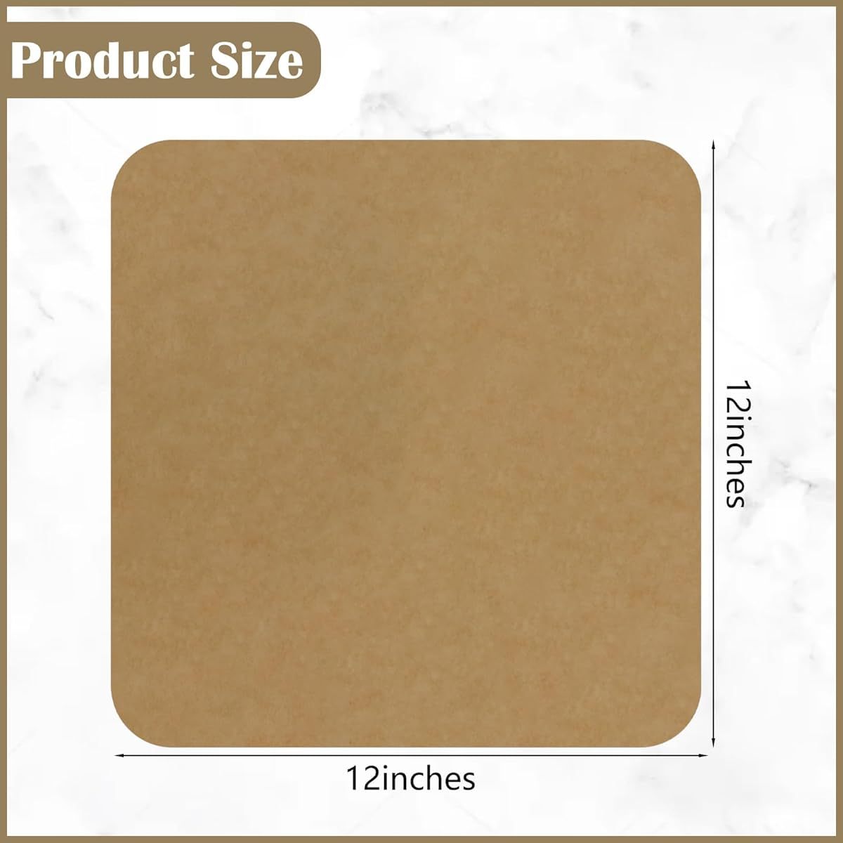 120 Sheets 12-Inch Air Fryer Parchment Paper Squares - Non-Stick BPA-Free & PFOA-Free Disposable Pre-Cut Liners with Rounded Corners, Compatible with Ninja Foodi SP101/SP201/SP301/SP351, Toaster Ovens & Air Fryers - Unbleached Natural Wood Pulp, Safe for
