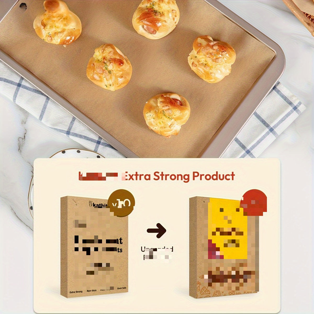 500 Sheets LDQ Heavy Duty 12x16 Inch Parchment Paper - Unbleached Non-Stick Baking Sheets for Air Fryer, Grilling, Steaming, Baking Bread, Cakes & Wrapping Foods - Food-Grade, Durable & Easy Cleanup, Grilling Essentials, Simple Design, Foodsafe Material,