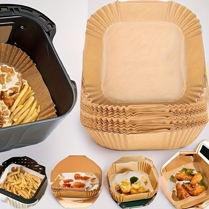 Air Fryer Liner, Non Stick Disposable Air Fryer Liner, Oil And Waterproof Baking Paper, Kitchen Supplies, Wedding Anniversary Party Supplies, Birthday Party Supplies, Summer Holiday Party Gifts, Themed Party Decorations
