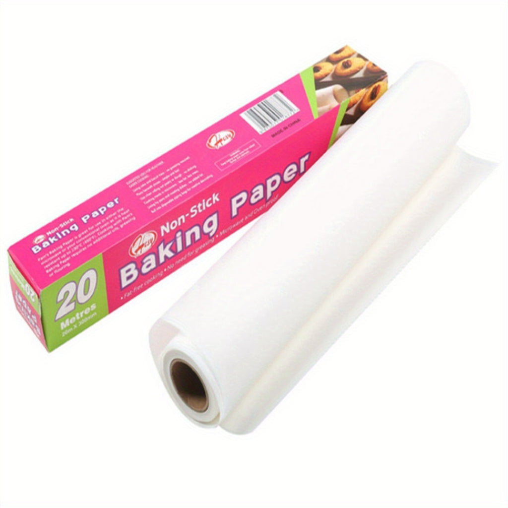 1 Roll Disposable Air Fryer Liners - Non-Stick Heat-Resistant Baking Paper (450°C Safe), Waterproof & Greaseproof, 11.8"x393.7" Large Roll for Oven, Microwave, Grilling - Precut Sheets for Easy Use, Safe Cooking & Easy Cleanup, Kitchen Essentials,
