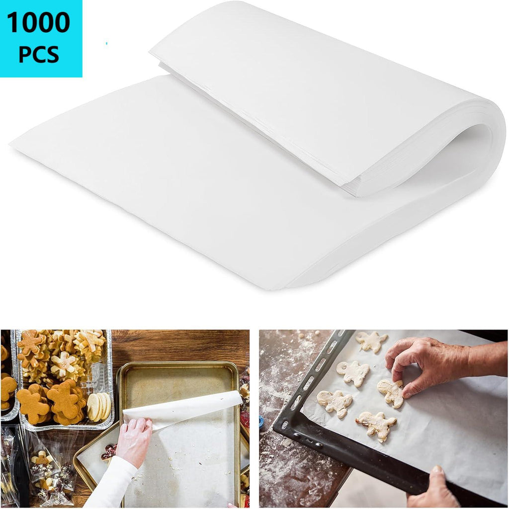 1000pcs Parchment Paper Baking Sheets 16*24 Inches, Non-Stick, Oil & Waterproof Baking Liners, For Baking, Cooking, Grilling, Frying