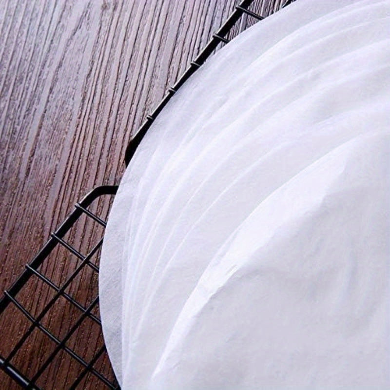 Precut Non-Stick Parchment Paper Baking Sheets - 6" & 8" Round Cake & Cookie Liners with Rounded Edges, Individually Wrapped for Easy Use, Oven Safe, Even Heat Distribution, Perfect for Muffins, Tart Pans & Pie Crusts (White, Durable & Precise Fit) -