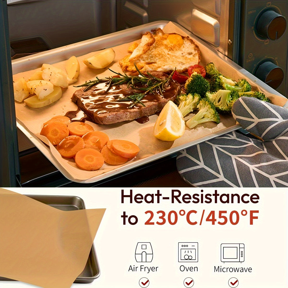 500 Sheets LDQ Heavy Duty 12x16 Inch Parchment Paper - Unbleached Non-Stick Baking Sheets for Air Fryer, Grilling, Steaming, Baking Bread, Cakes & Wrapping Foods - Food-Grade, Durable & Easy Cleanup, Grilling Essentials, Simple Design, Foodsafe Material,