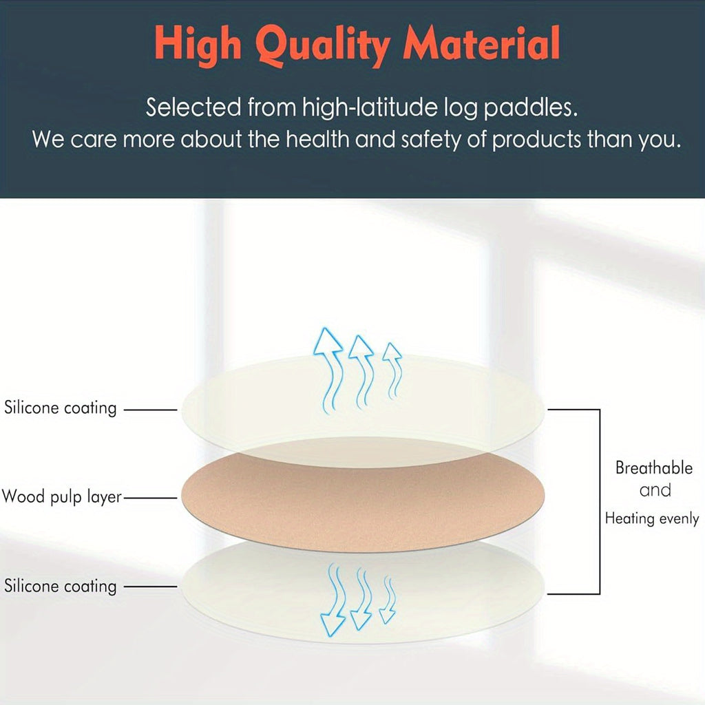 Square Disposable Paper Liners for Air Fryers, Suitable for COSORI And Ninja Toaster Ovens, Featuring Non-Stick Parchment Paper for Baking.