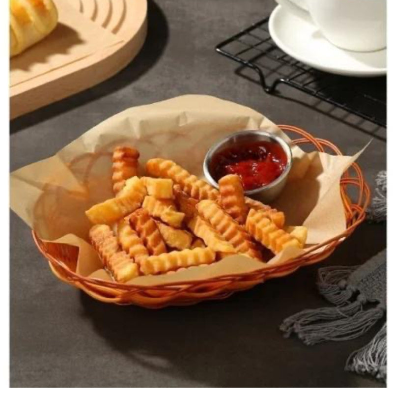500 Sheets LDQ Heavy Duty 12x16 Inch Parchment Paper - Unbleached Non-Stick Baking Sheets for Air Fryer, Grilling, Steaming, Baking Bread, Cakes & Wrapping Foods - Food-Grade, Durable & Easy Cleanup, Grilling Essentials, Simple Design, Foodsafe Material,