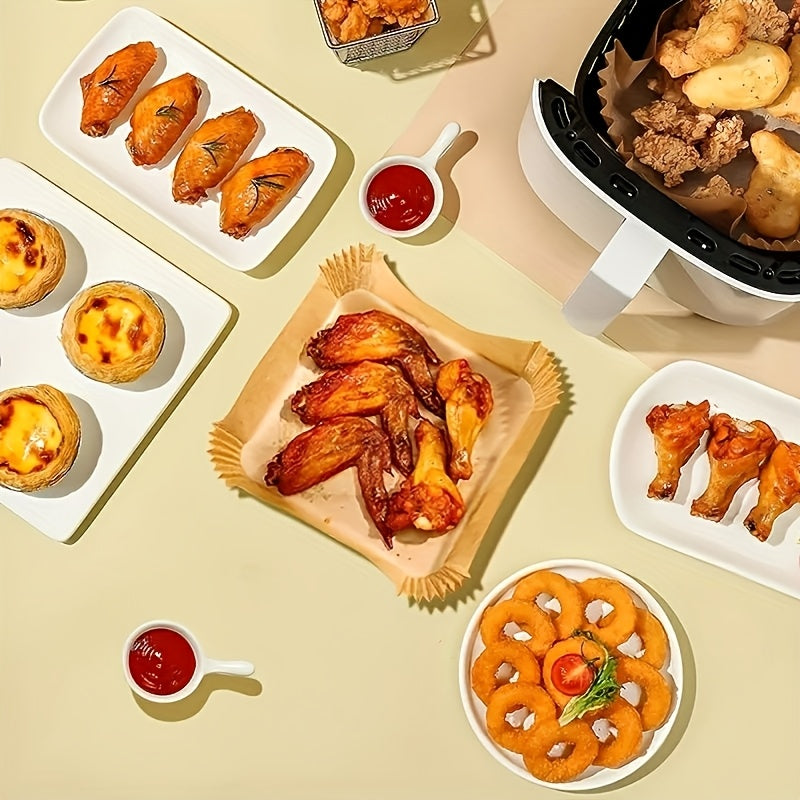Air Fryer Liner, Non Stick Disposable Air Fryer Liner, Oil And Waterproof Baking Paper, Kitchen Supplies, Wedding Anniversary Party Supplies, Birthday Party Supplies, Summer Holiday Party Gifts, Themed Party Decorations