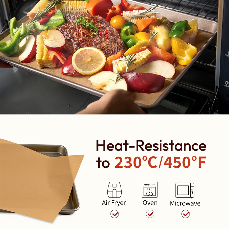200/220/300/400pcs Bakyum Heavy Duty Parchment Paper Sheets 12x16 Inches 45gsm - Non-Stick, Oil Proof & Double Silicone Coated Precut Baking Paper for Cooking, Grilling, Air Fryer, Steaming, Frying | Unbleached,, Safe for Oven, Induction, Christmas,