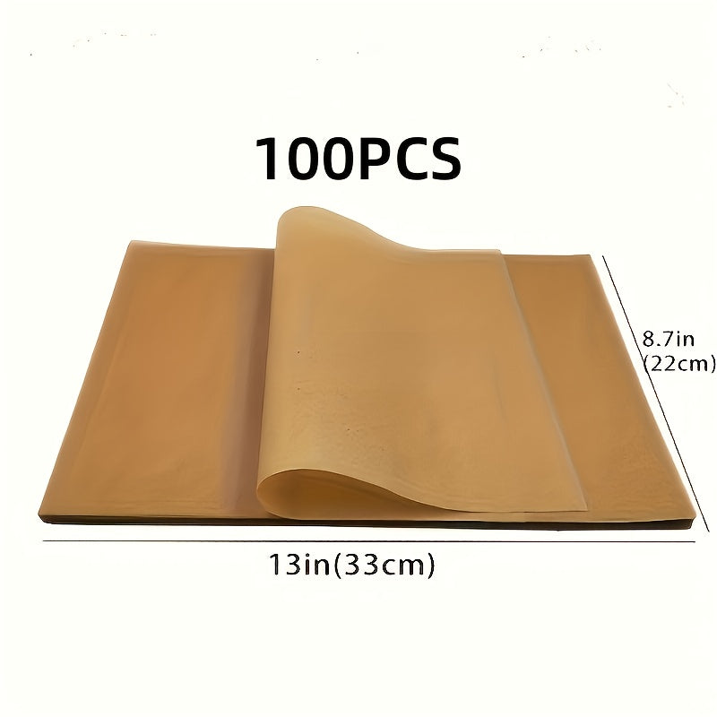 500 Sheets LDQ Heavy Duty 12x16 Inch Parchment Paper - Unbleached Non-Stick Baking Sheets for Air Fryer, Grilling, Steaming, Baking Bread, Cakes & Wrapping Foods - Food-Grade, Durable & Easy Cleanup, Grilling Essentials, Simple Design, Foodsafe Material,