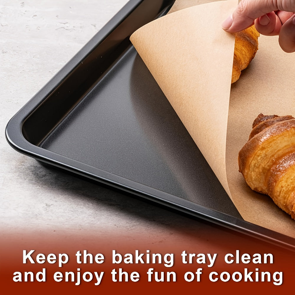 Unbleached Parchment Paper Sheets - Non-Stick, Non-Toxic, Pre-Cut Baking Sheets for Oven, Air Fryer, Grill, Steam - Heavy Duty, Fits Half Sheet Pans, Cookie, Pizza, Pastries - Kitchen & Restaurant Use - Easy Cleanup & Even Cooking, Oven Liner, Smooth